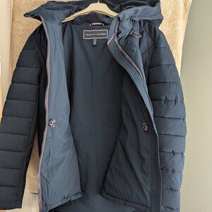 Tommy Hilfiger Puffer Jacket Women XL Blue Quilted Insulated Size XL